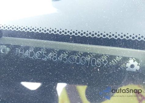 2003 Acura Rsx from USA, damaged, VIN JH4DC54843C001059